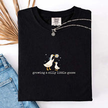 Growing A Silly Little Goose Pregnancy Announcement T-shirt