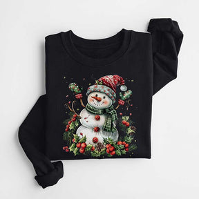 Festive Winter Snowman Christmas Sweatshirt