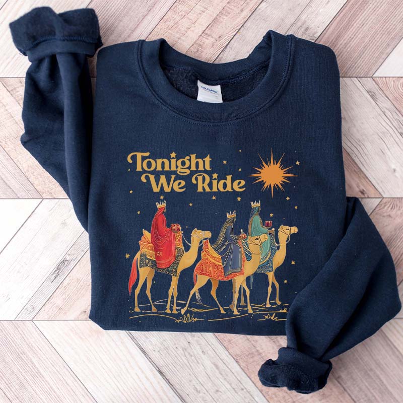 Retro Tonight We Ride Faith Sweatshirt