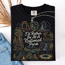 National Park Adventure Camping Girl T-Shirt