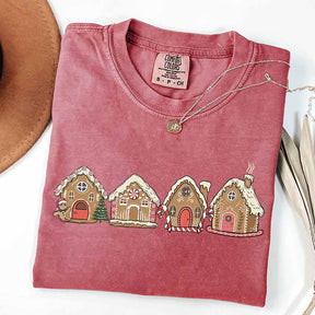 Gingerbread Christmas Houses Cookies T-Shirt