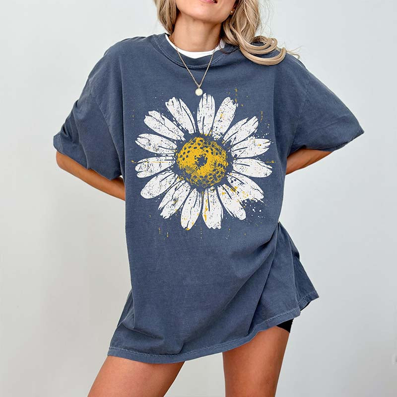 Boho Floral Daisy Graphic T-Shirt