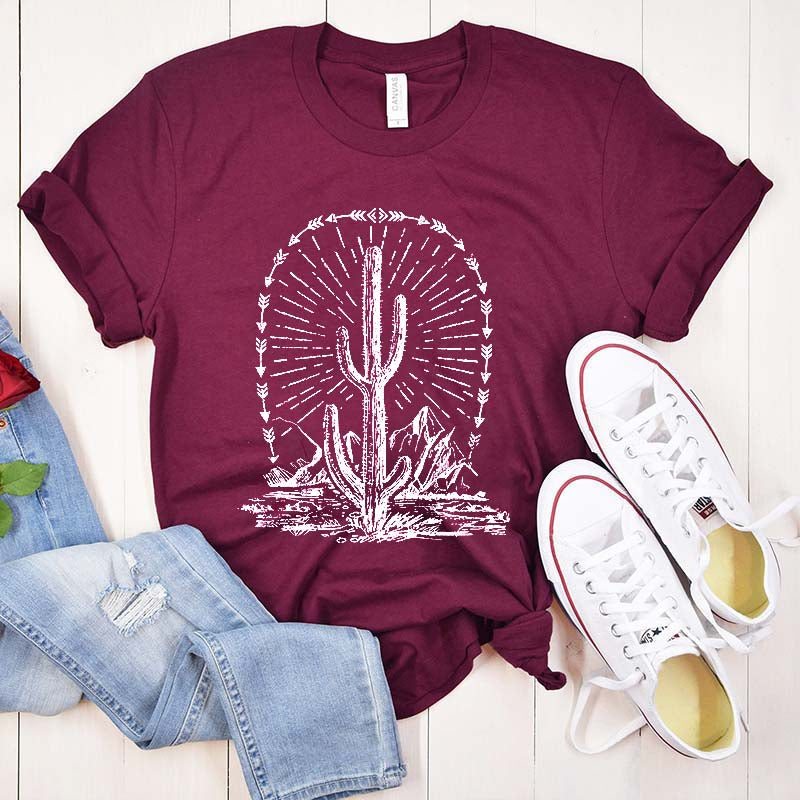 Camping Landscape Desert Cactus T-Shirt
