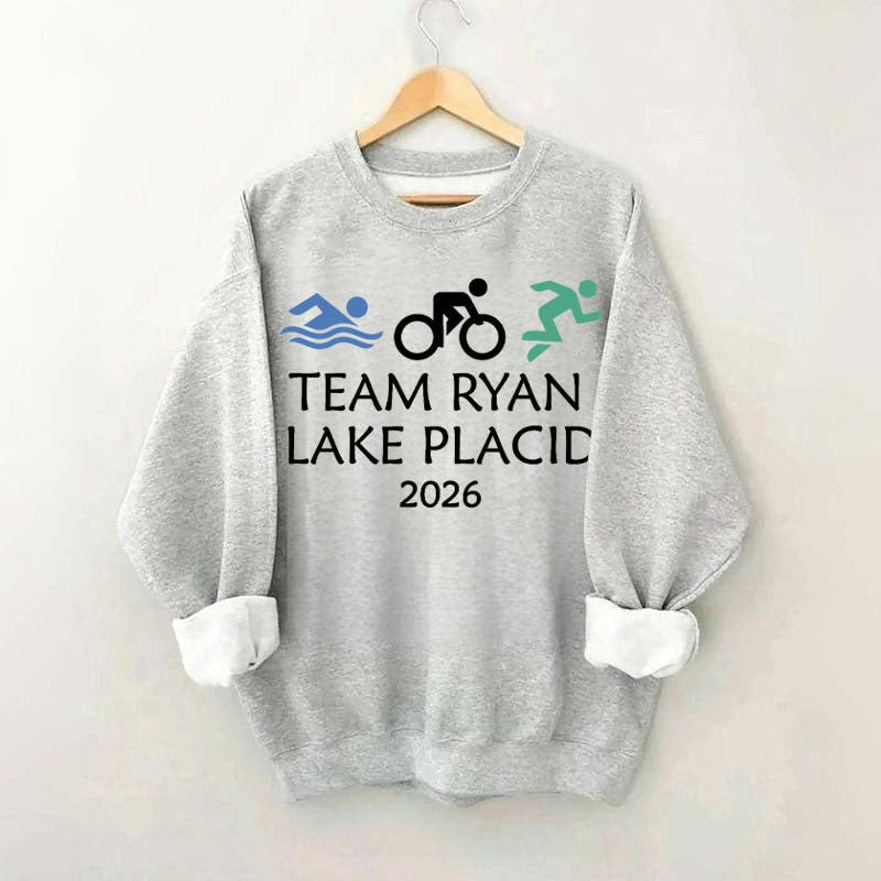 Custom Triathlon Swimming Biking Running Sweatshirt