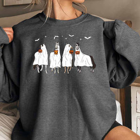 Horse Ghost Spooky Halloween Sweatshirt