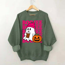 Boojee Ghost Halloween Pumpkin Sweatshirt