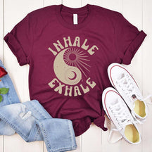 Ying Yang Yoga Just Breathe T-Shirt