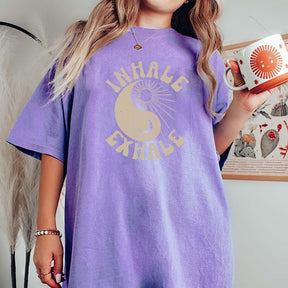 Ying Yang Yoga Just Breathe T-Shirt