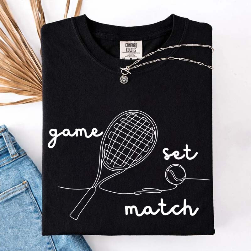 Tennis Game Set Match T-Shirt