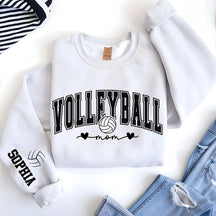 Custom Volleyball Mom Heart Sweatshirt