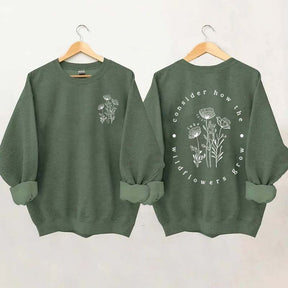 Wildflower Christian Sweatshirt | Lightweight Sweatshirt