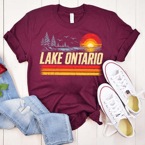 Great Lake Ontario Sunset Outdoor T-Shirt
