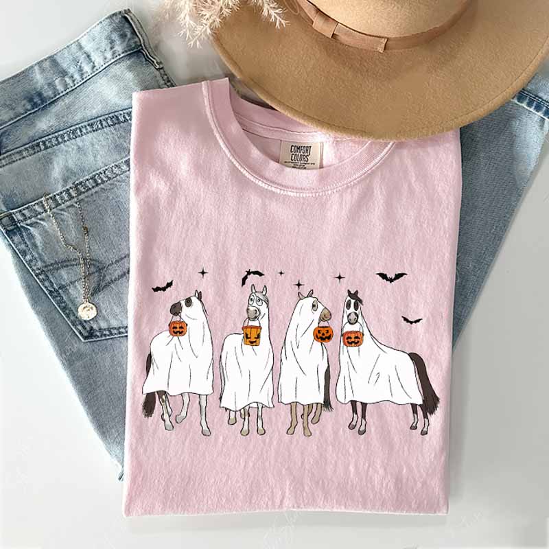 Halloween Horse Lover Western Cowgirl T-Shirt