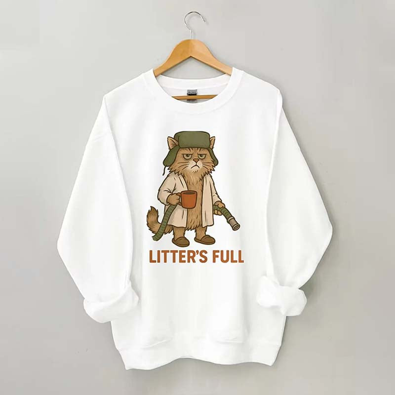 Litter's Full Christmas Vacation Cat Sweatshirt