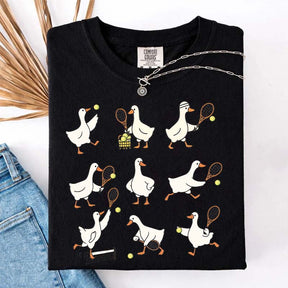 Cute Goose Tennis Sports T-Shirt