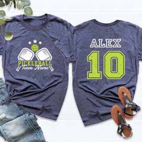 Custom Name and Player Number Pickleball T-Shirt