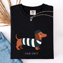 Oui-Ner Sausage Dog T-Shirt