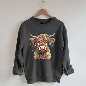 Merry Christmas Cow Sweatshirt