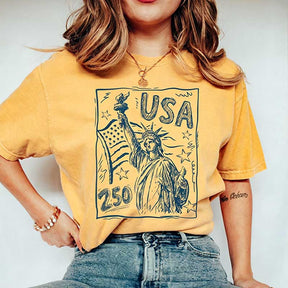 Statue of Liberty USA 250 Vintage America T-Shirt