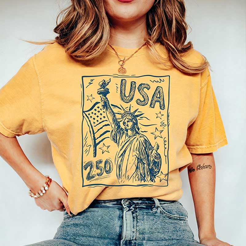 Statue of Liberty USA 250 Vintage America T-Shirt