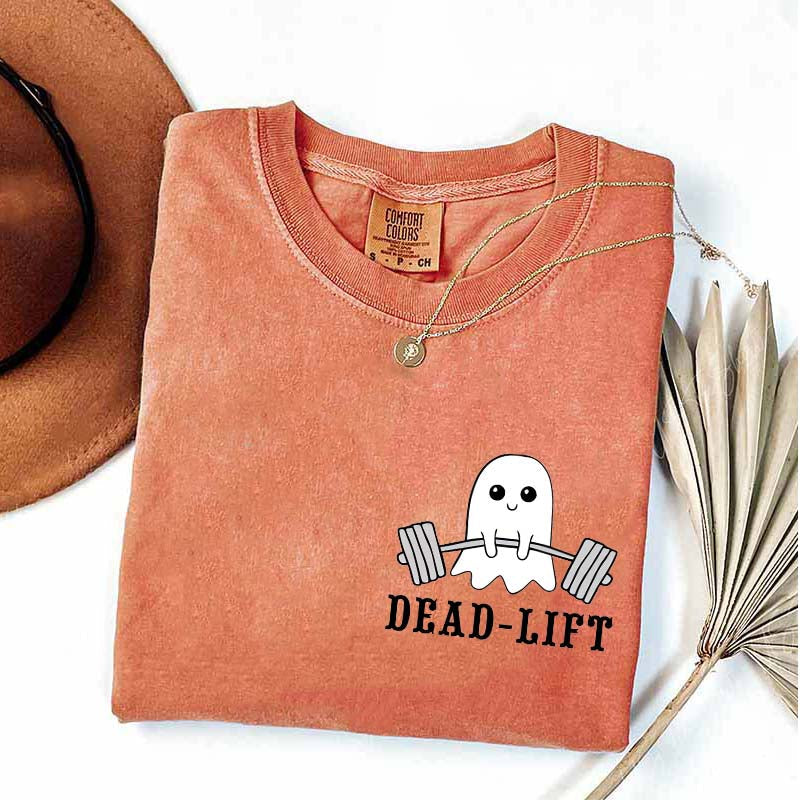Dead Lift Pocket Gym Halloween T-Shirt