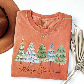 Merry and Bright Christmas Trees T-Shirt