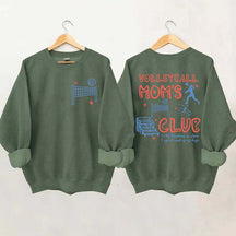 Funny Volleyball Moms Club Sweatshirt