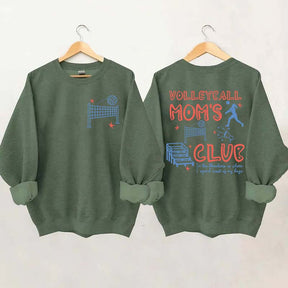 Funny Volleyball Moms Club Sweatshirt