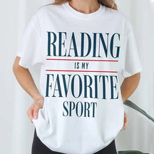 Reading Is My Favorite Sport Book T-Shirt