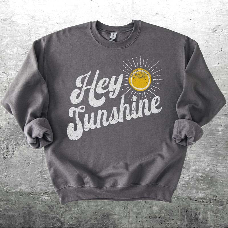 Retro 70s Style Hey Sunshine Sweatshirt