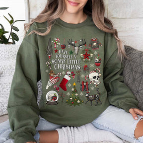 Gothic Christmas Skeleton Sweatshirt