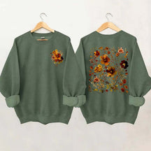 Autumn Cottagecore Autumn Floral Sweatshirt