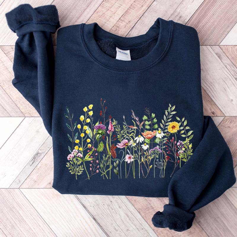 Vintage Pastel Floral Cute Sweatshirt
