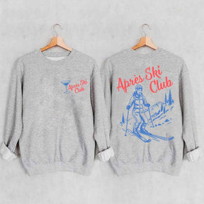 Vintage Style Ski Lodge Sweatshirt