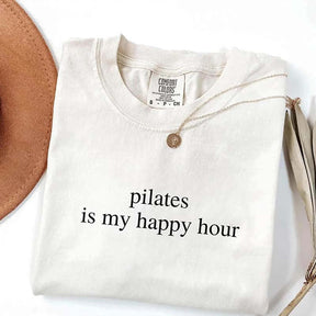 Pilates Is My Happy Hour Minimalist Workout T-Shirt