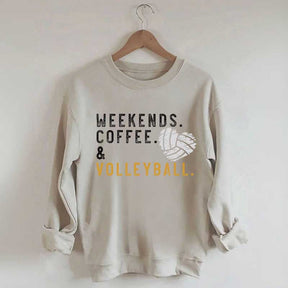 Weeked Coffee & Volleyball Mom Sweatshirt