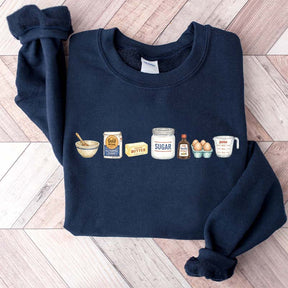 Baking Icons Flour Mixer Rolling Pin Sweatshirt