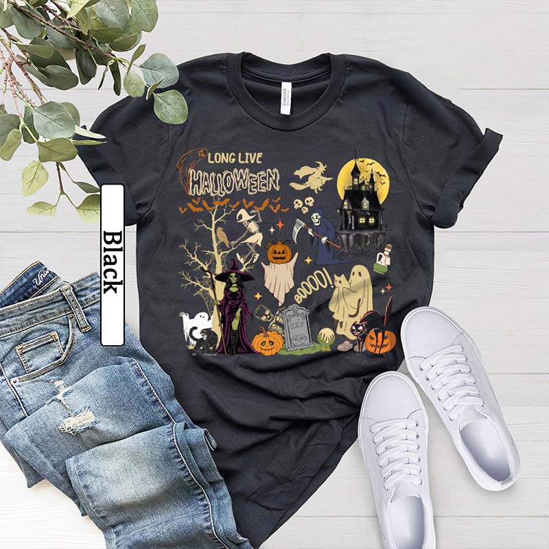 Retro Halloween Spooky Season Pumpkin T-Shirt