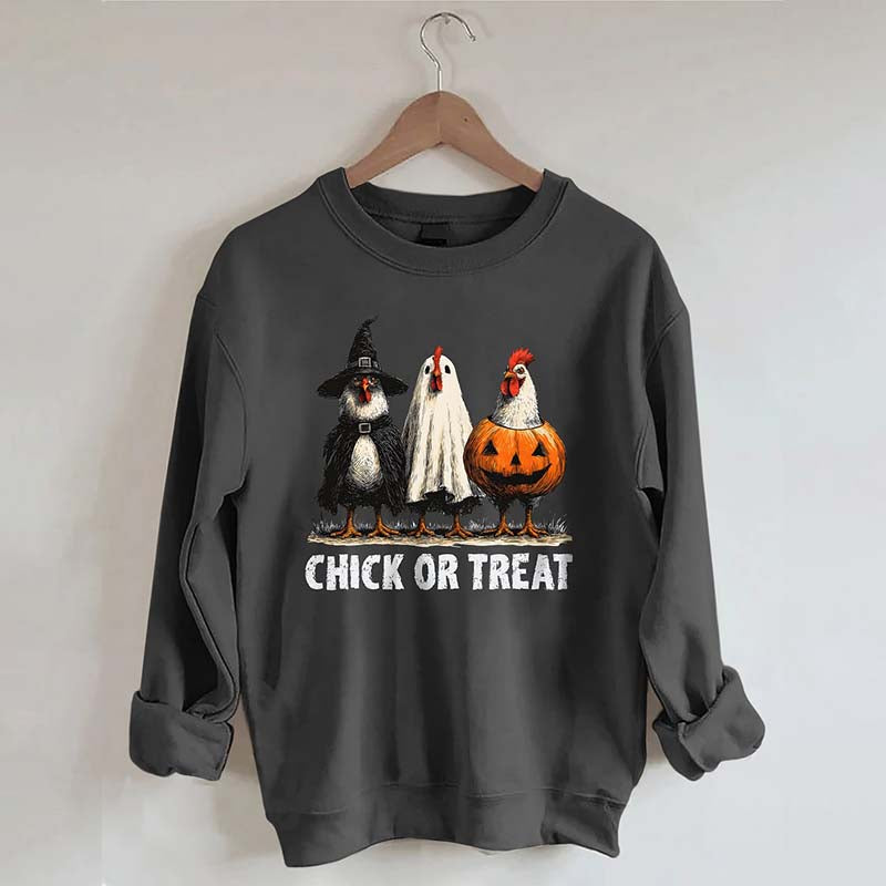 Retro Halloween Chicken Sweatshirt
