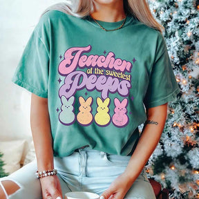 Teacher Of Sweetest Peeps Easter T-Shirt