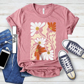 Boho Wildflowers Aesthetic Lover T-Shirt