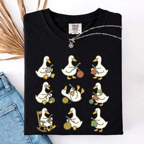 Cute Goose Crocheting T-Shirt