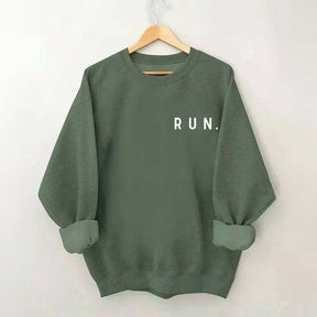 Minimalist Running Marathon Runner Sweatshirt