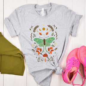 Butterfly Botanical Mushroom T-shirt