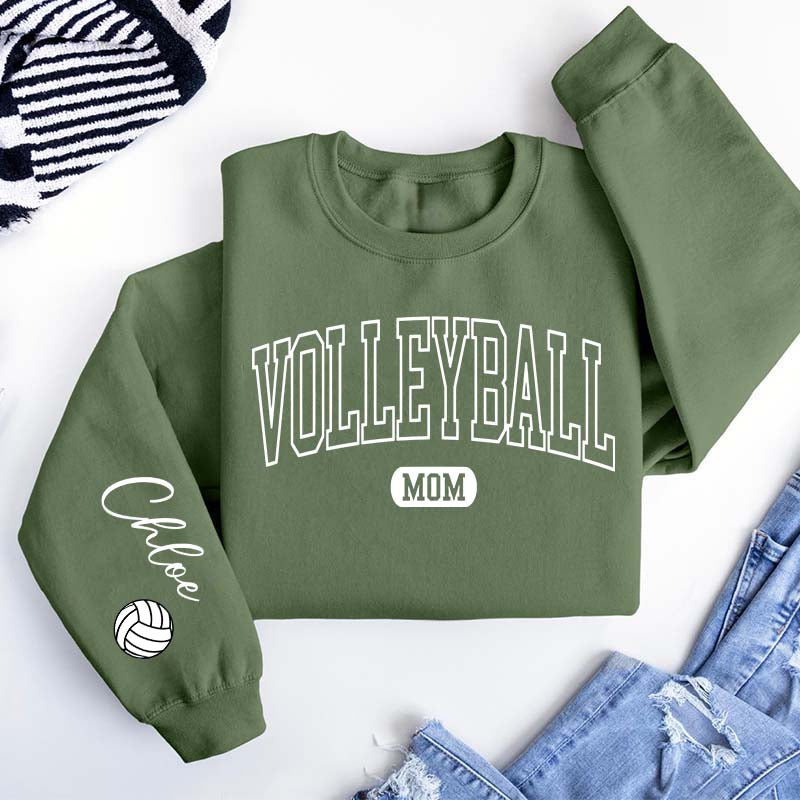 Personalized Volleyball Mom Sweatshirt