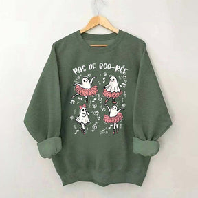 Pas De Boo-rée Halloween Ghost Sweatshirt