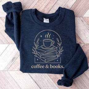 Cute Coffee & Books Club Sweatshirt