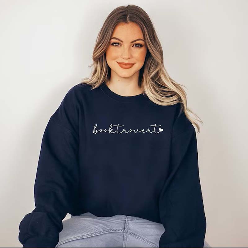 Booktrovert Heart Sweatshirt