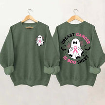 Ghost Ribbon Breast Cancer Is Boo Sheet Sweatshirt