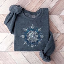 Blue Snowflakes Sweatshirt